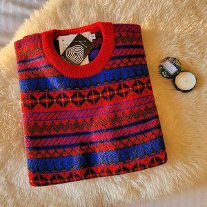 BNWT 100% WOOL chunky knit vintage sweater